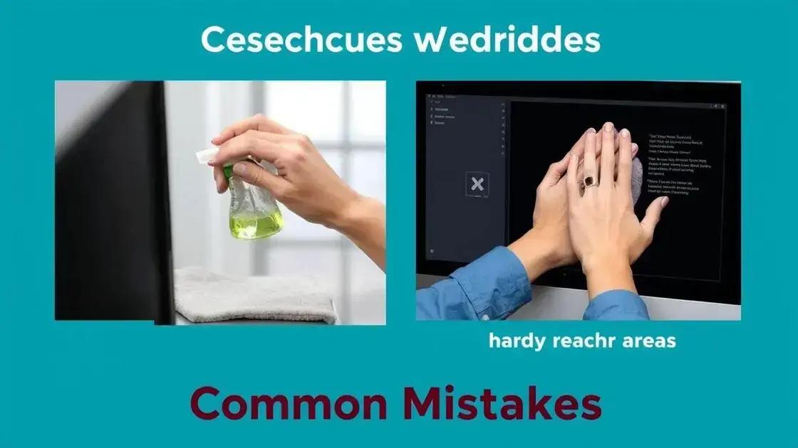 Common mistakes to avoid during cleaning Common mistakes to avoid during cleaning